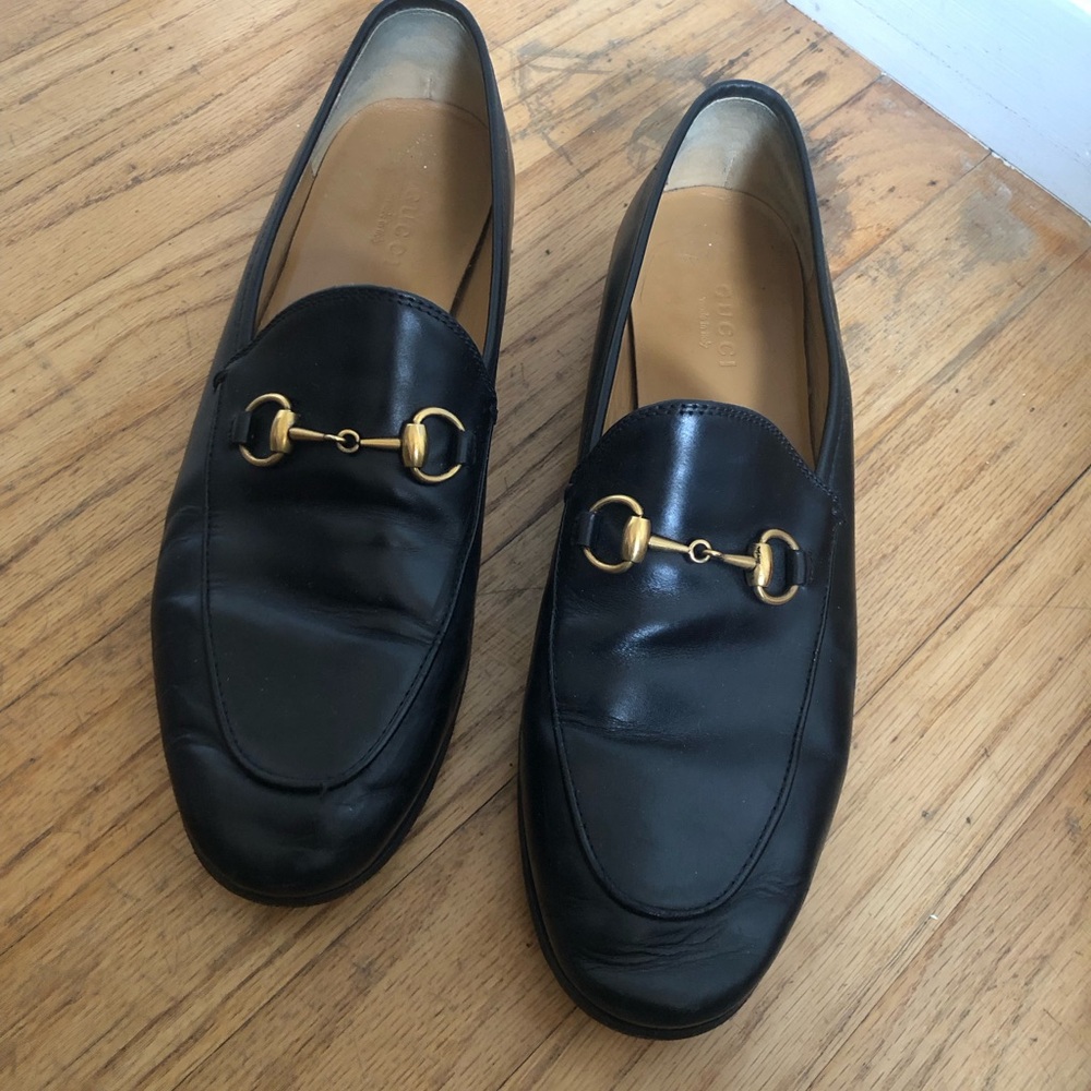 Gucci Jordaan horsebit loafers 37.5